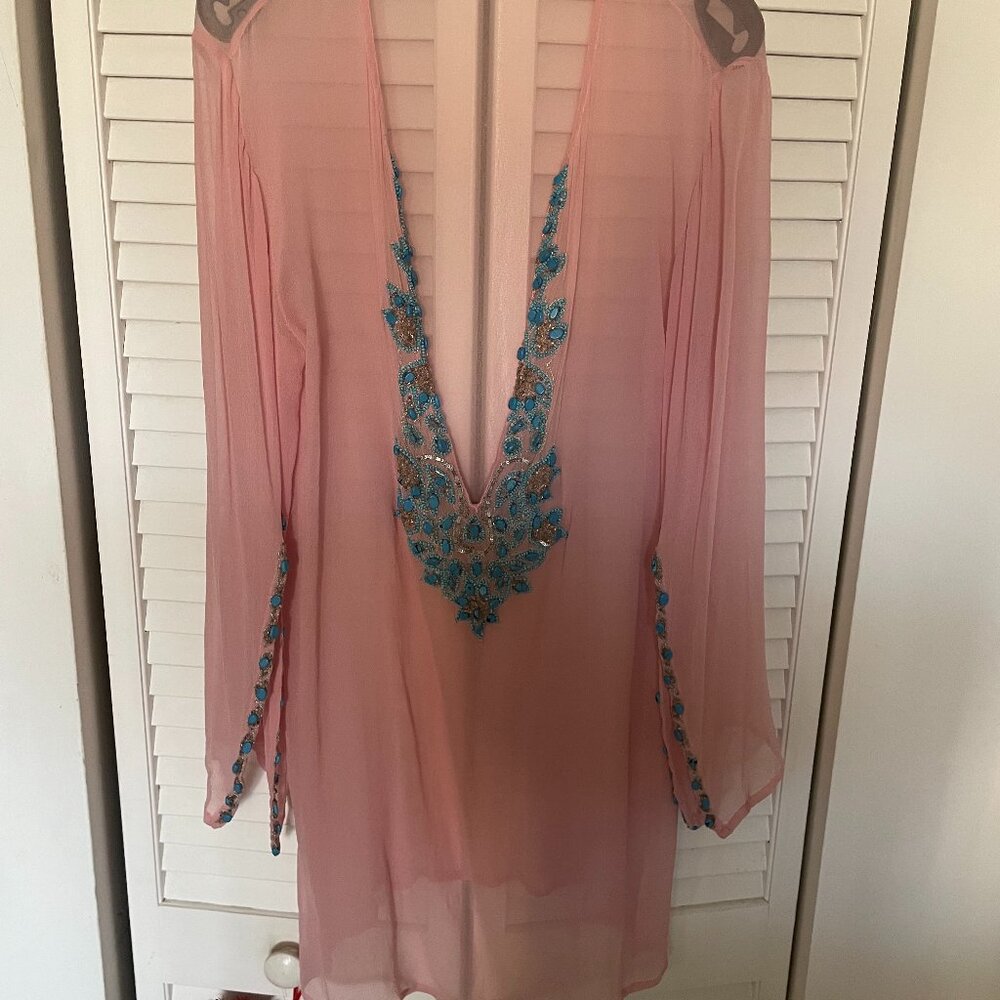 Embellished Silk Tunic